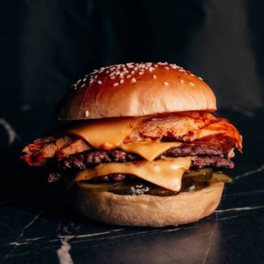 Grilled Chicken and Beef smash